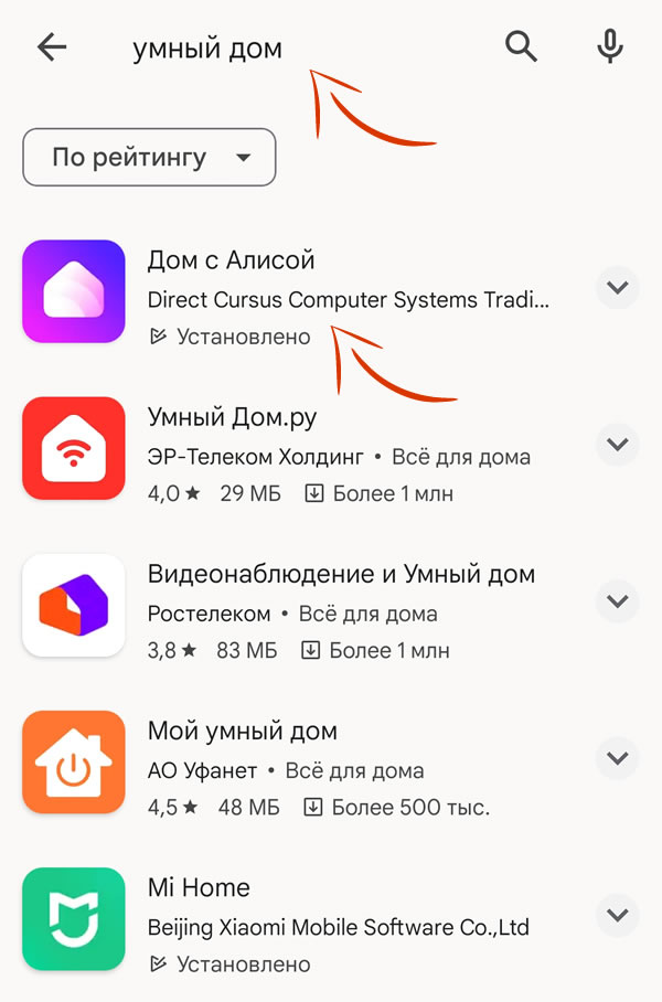 настройка Алисы